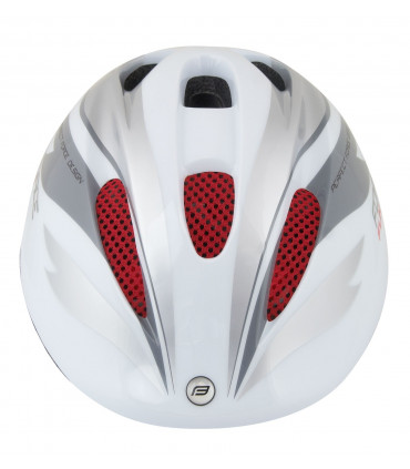 Laste jalgrattakiiver FORCE FUN STRIPES  valge-hall-punane