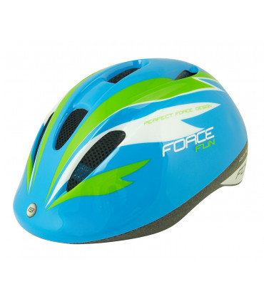 Laste jalgrattakiiver FORCE FUN STRIPES sinine-roheline-valge