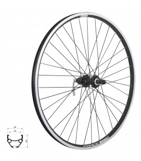 Jalgratta jooks tagumine FORCE CLASSIC 622x19 V-pidurile 28'' 29''