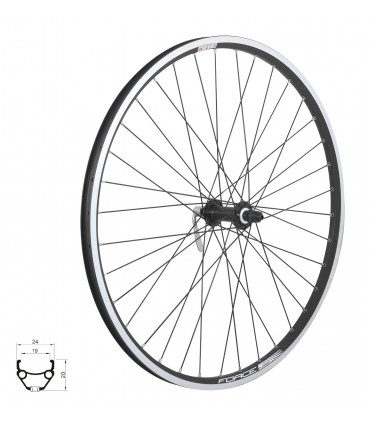 Jalgratta jooks esimene FORCE CLASSIC 559x19 V-pidurile 26''