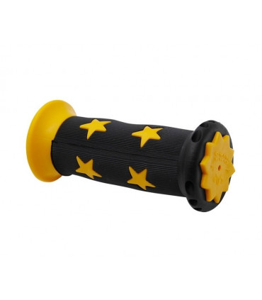 Laste jalgratta käepidemed Force STAR, must-kollane