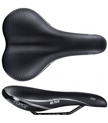 Jalgratta sadul Force LADY GEL tech