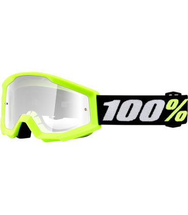 Laste krossiprillid 100% Strata Mini kollane