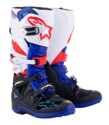 Krossisaapad Alpinestars Tech 7 valge/sinine