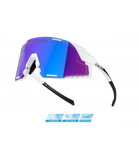 Spordiprillid Force GRIP valge, revo sinine klaas