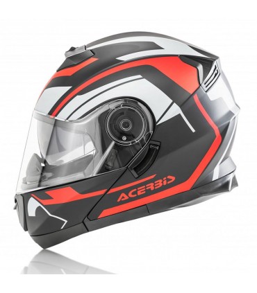 Tänavasõidu kiiver Acerbis Serel must-punane