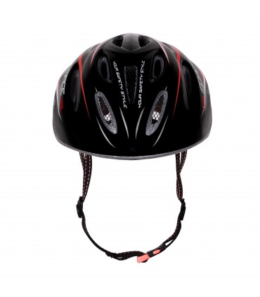 Jalgrattakiiver FORCE HAL, must-punane-valge