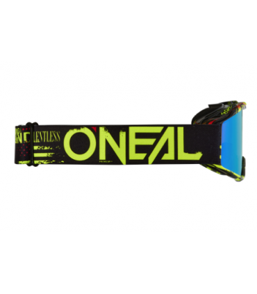 Laste krossiprillid ONEAL B-10 ATTACK must/kollane (raadiumsinine)