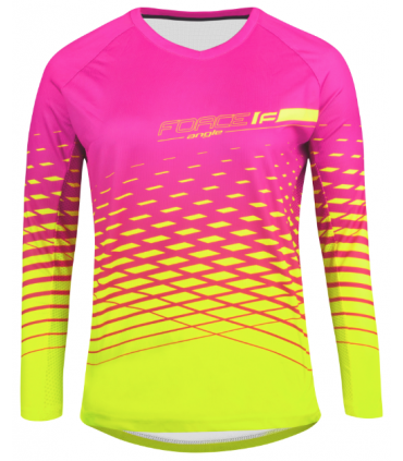 Naiste rattasärk Force MTB ANGLE roosa-neoonkollane