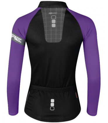 Naiste rattasärk Force SQUARE pikakäistega must-lilla