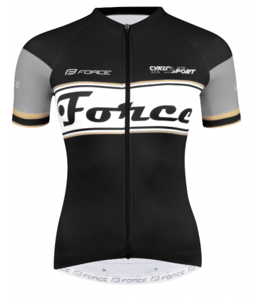 Naiste rattasärk Force RETRO must-kuldne