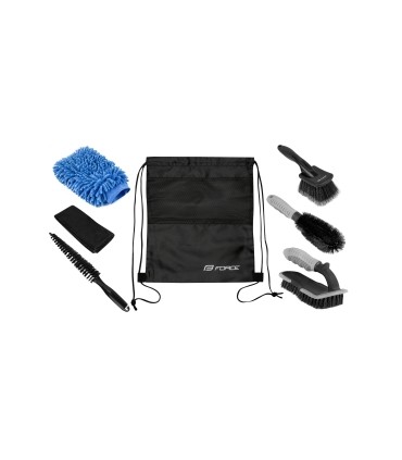 Puhastuskomplekt FORCE PROFI 6tk, kotiga karbis