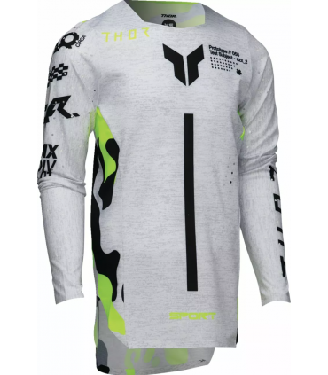 Laste krossisärk Thor Sportmode Riot Must/Fluorestsentskollane