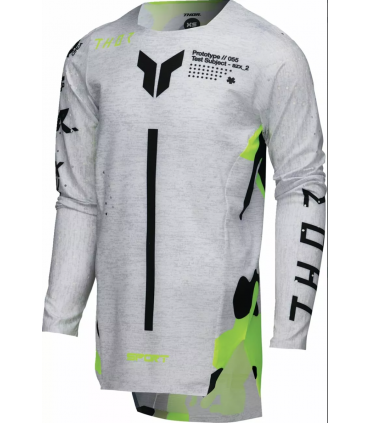 Laste krossisärk Thor Sportmode Riot Must/Fluorestsentskollane