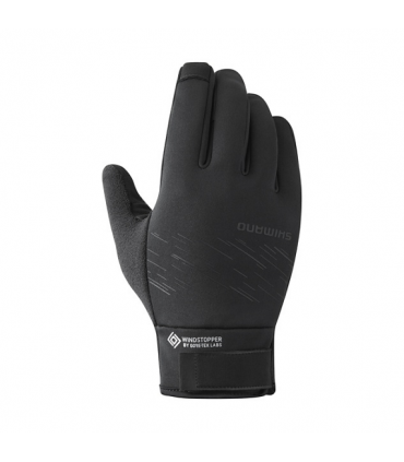 Rattakindad Shimano Windstopper Isolatsiooniga kindad - Must