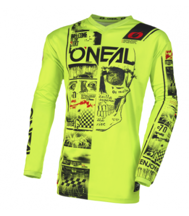 Laste krossisärk ONEAL Attack - Neoon kollane/must