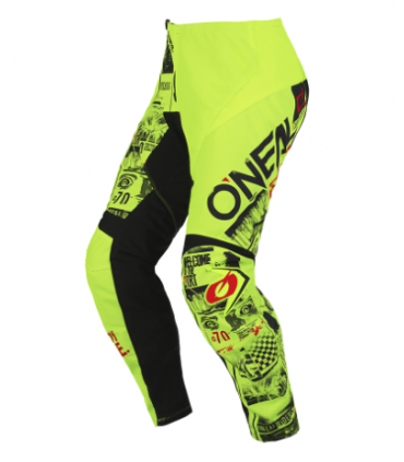 Laste krossipüksid ONEAL Attack - Neoon kollane/must