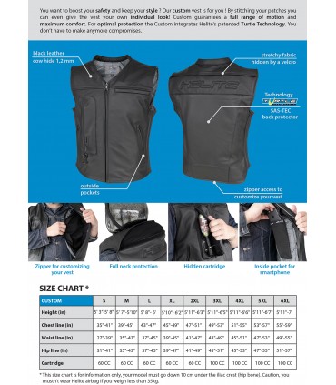 Helite turvavest Leather custom