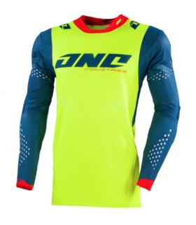 Laste Krossisärk ONE Industries X-197 - Sinine/Neoonkollane