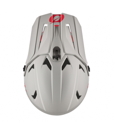 Rattakrossi kiiver ONEAL SONUS SOLID - Hall/Punane