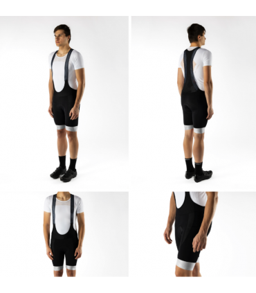 Traksidega rattapüksid FORCE STRIPE must-valge