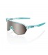 Spordiprillid 100% S2 - Polished Translucent Mint - HiPER Silver Mirror Lens