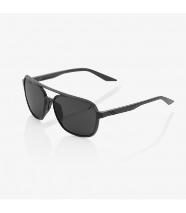 Spordiprillid 100% KASIA AVIATOR ROUND - Matte Black - Black Mirror Lens