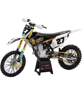 Mudel New Ray 1:12 Malcolm Stewart 27 Rockstar Husqvarna Team Bike