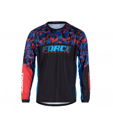 UNI pikkade käistega rattasärk FORCE RECKLESS must-punane-sinine