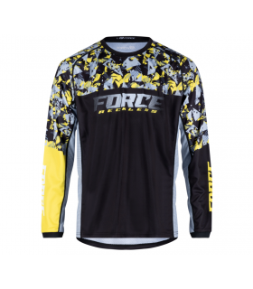 UNI pikkade käistega rattasärk FORCE RECKLESS must-kollane-hall