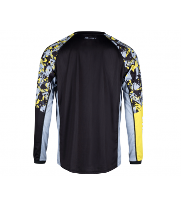 UNI pikkade käistega rattasärk FORCE RECKLESS must-kollane-hall