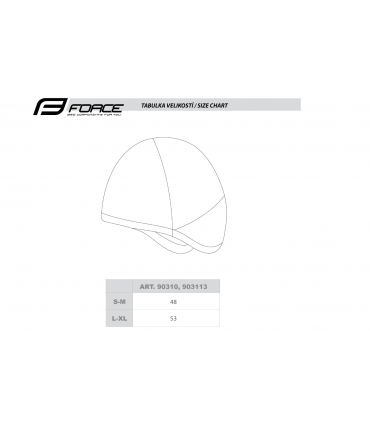 Jalgratta kiivrialune müts FORCE ICY must