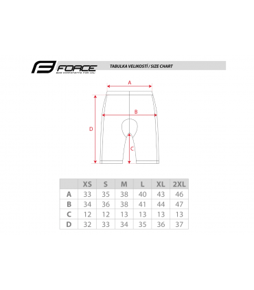 Lühikesed püksid FORCE MTB SUPPORT must