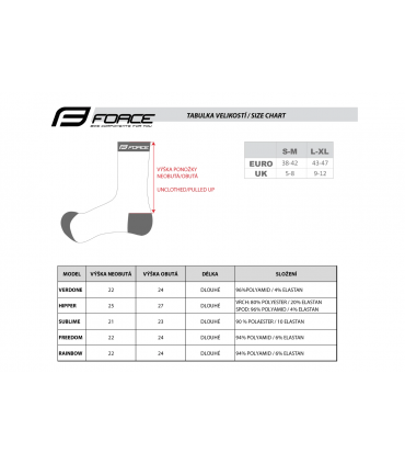 Sokid FORCE FREEDOM must-roheline