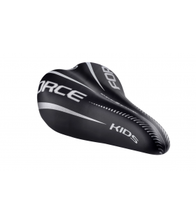 Jalgratta sadul Force KIDS 16-20'' must-valge