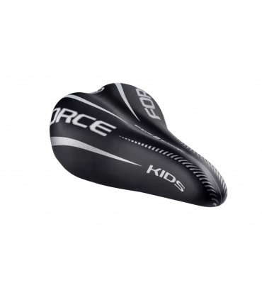 Jalgratta sadul Force KIDS 16-20'' must-valge