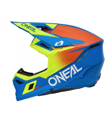 Krossikiiver ONEAL 3SRS Solid sinine-kollane-oranž