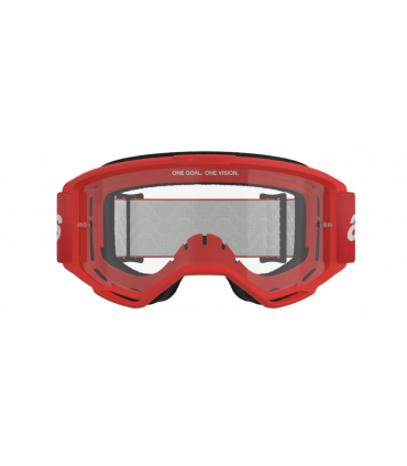 Krossiprillid Alpinestars Vision 3 Wordmark punane/läbipaistev