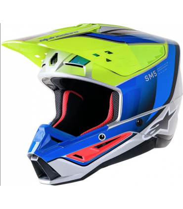 Krossikiiver Alpinestars Supertech M5 Sail kollane/sinine