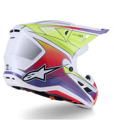 Krossikiiver Alpinestars Supertech M7 Fuse valge/kollane