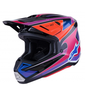 Krossikiiver Alpinestars Supertech M7 Fuse must/roosa