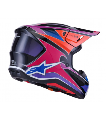 Krossikiiver Alpinestars Supertech M7 Fuse must/roosa