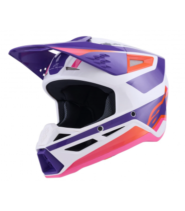 Krossikiiver Alpinestars Supertech M3 Heat valge/lilla