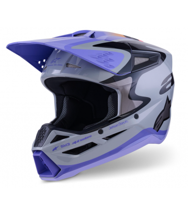 Krossikiiver Alpinestars Supertech M3 Jettson lilla/hall