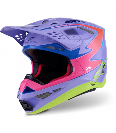 Krossikiiver Alpinestars Supertech M10 Jett Lawrence lilla/roosa