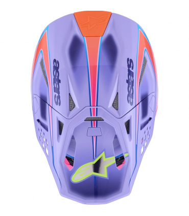 Krossikiiver Alpinestars Supertech M10 Jett Lawrence lilla/roosa