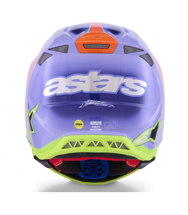 Krossikiiver Alpinestars Supertech M10 Jett Lawrence lilla/roosa