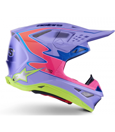 Krossikiiver Alpinestars Supertech M10 Jett Lawrence lilla/roosa