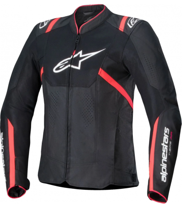 Naiste Tagi Alpinestars Stella T-SPS Air V2 must/punane