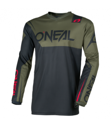 Krossisärk ONEAL Element Racewear must/roheline